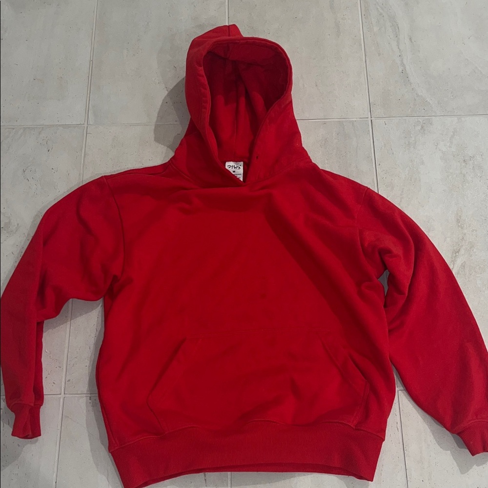 Men's Red Pullover Hoodie - Unbranded